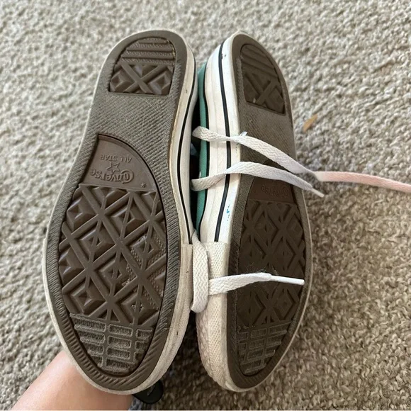 Converse Kids' Aqua High-Top Sneakers with Rhinestones - Picture 2 of 3